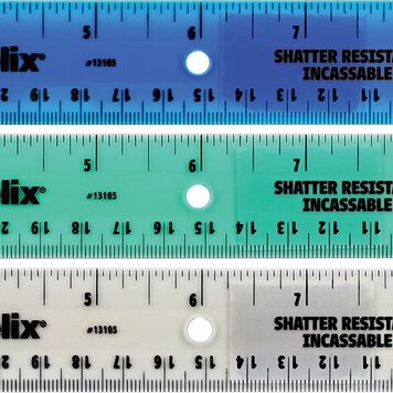 MAPED HELIX USA Shatter-Resistant Ringbinder Ruler – 12" / 30cm