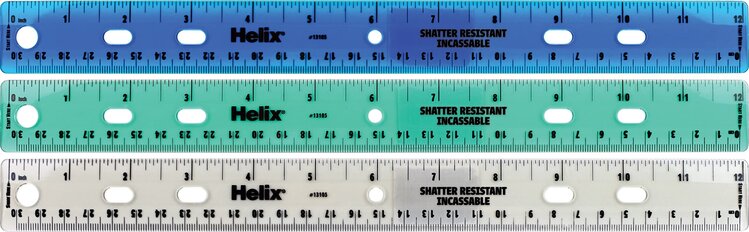 MAPED HELIX USA Helix Shatter-Resistant Ringbinder Ruler – 12" / 30cm