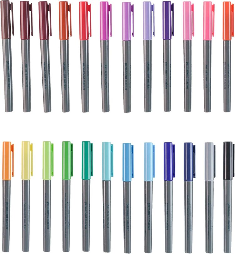 ART ALTERNATIVES Art Alternatives Permanent Markers – Fine & Extra-Fine
