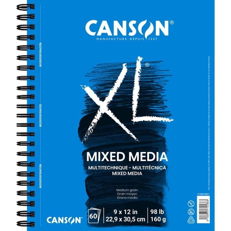 CANSON / PACON PAPERS XL Mixed Media Wirebound Pads