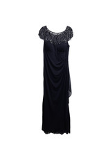 XSCAPE XSCAPE Beaded Ruched Gown