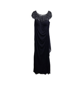 XSCAPE XSCAPE Beaded Ruched Gown