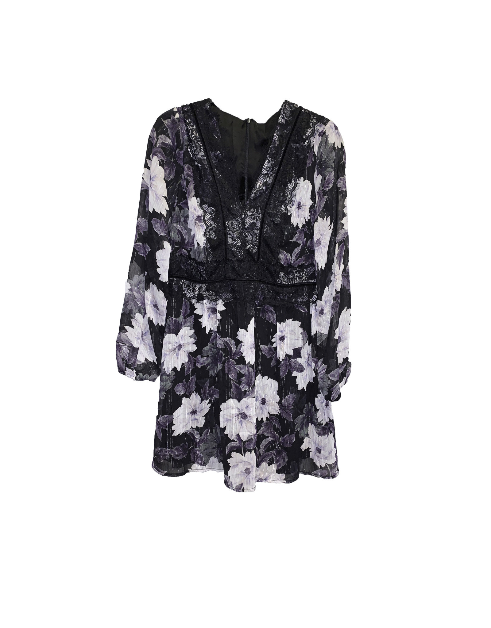 MISSGUIDED MISSGUIDED SPOT FLORAL PRINT TEA DRESS