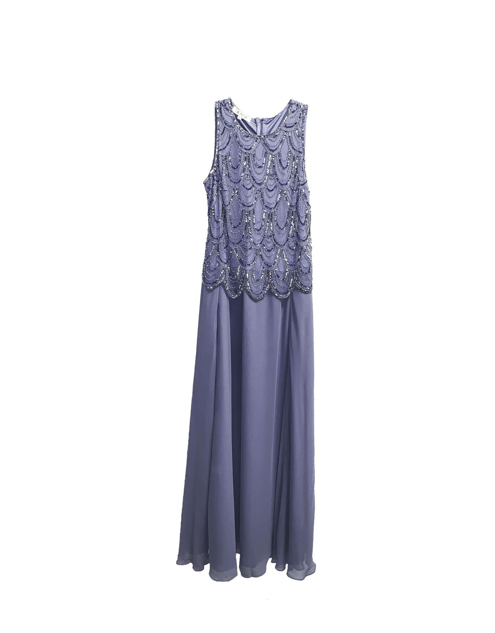 JKARA JKara Sleeveless Beaded Gown