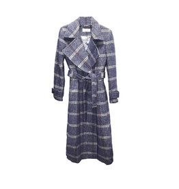 Calvin Klein Calvin Klein Wool Blend Plaid Coat