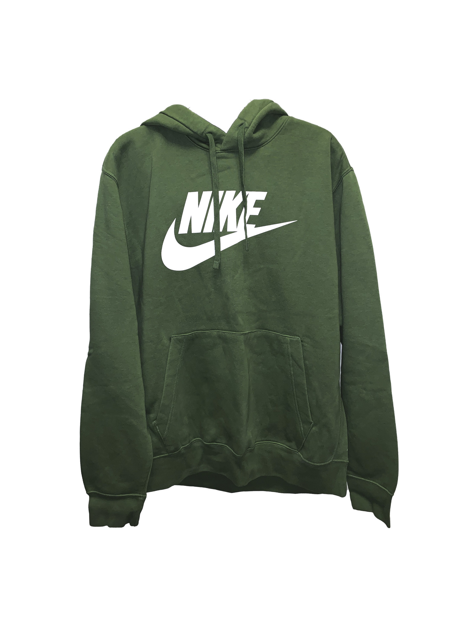 Green Drawstring Hoodie by Nike on Sale