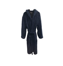 Black Brown 1826 Black Brown 1826 Men's Plush  Hooded Robe