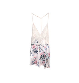 In Bloom In Bloom Floral  Print  Satin  Chemise