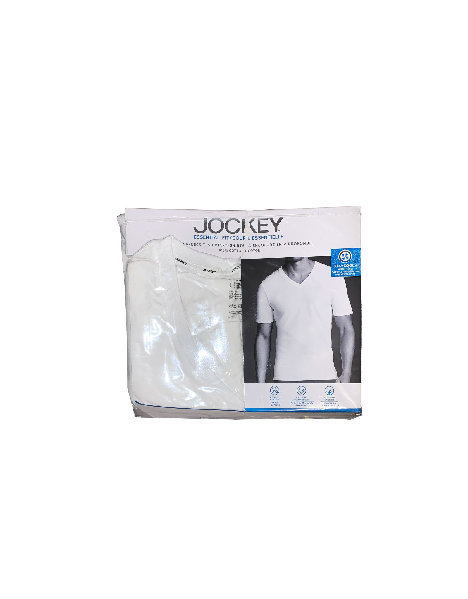 JOCKEY  2 Deep  V-neck  T-shirts  Size L