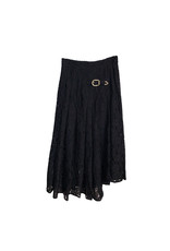 Maje MAJE Buckled Asymmetric Lace Skirt