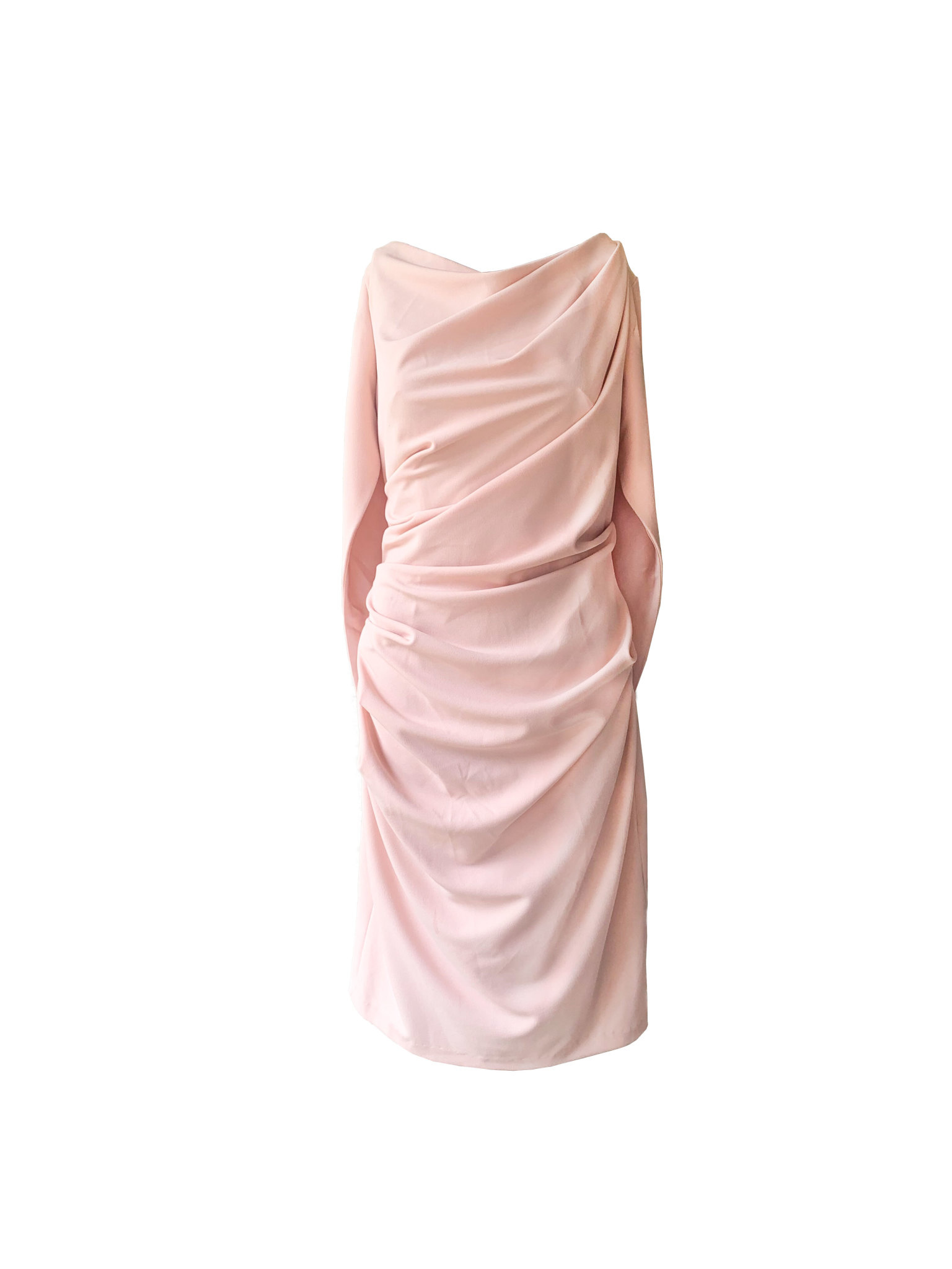 Betsy & adam top draped sheath dress