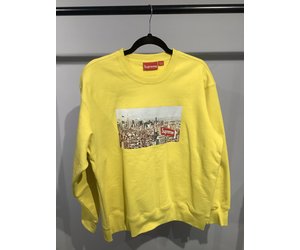 Supreme Supreme Aerial Crewneck yellow (M) - Grail City Shoes and Clothing