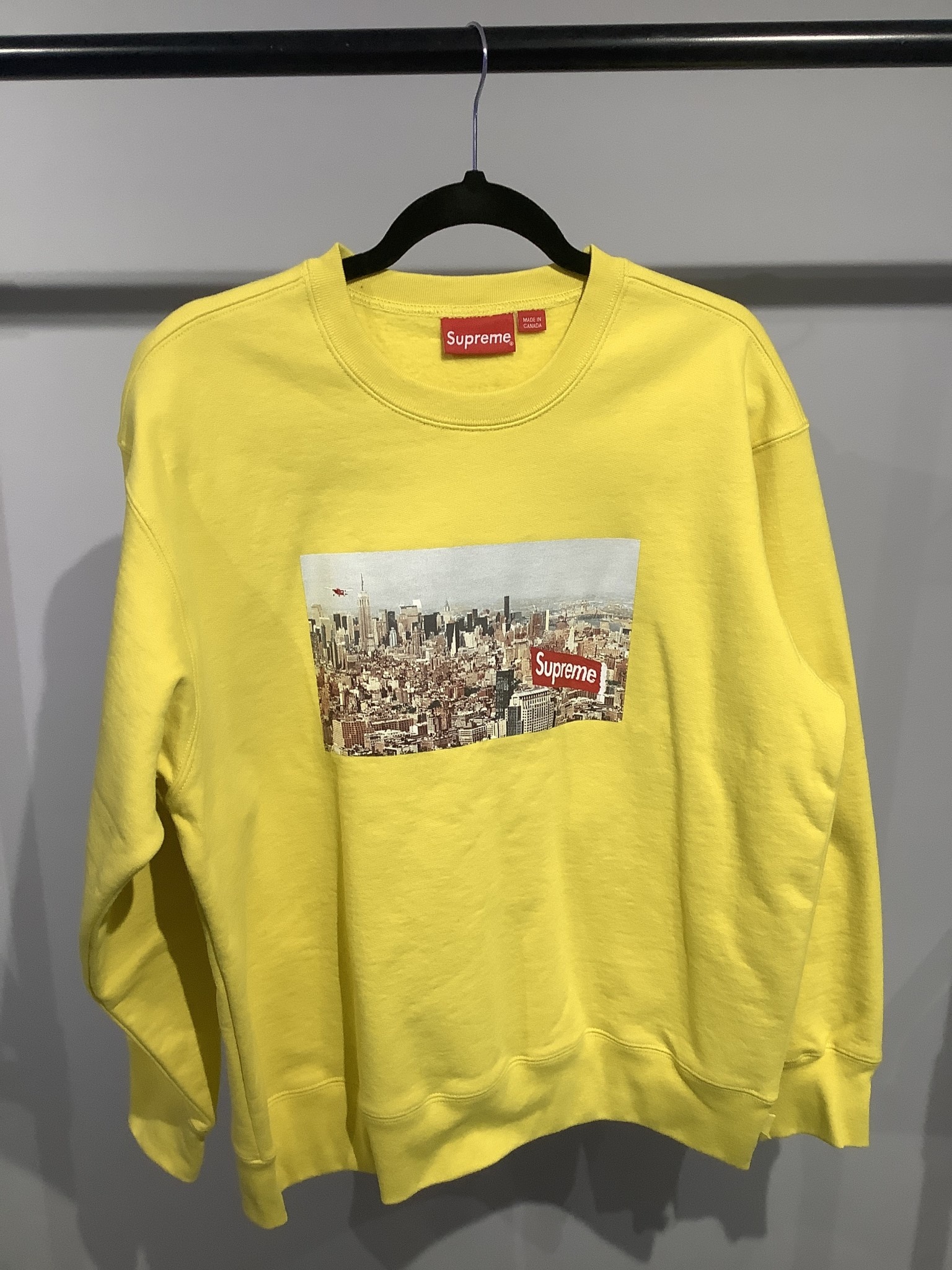 Supreme Supreme Aerial Crewneck yellow (M) - Grail City Shoes and ...