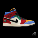 Jordan 1 Mid Fearless Blue the Great