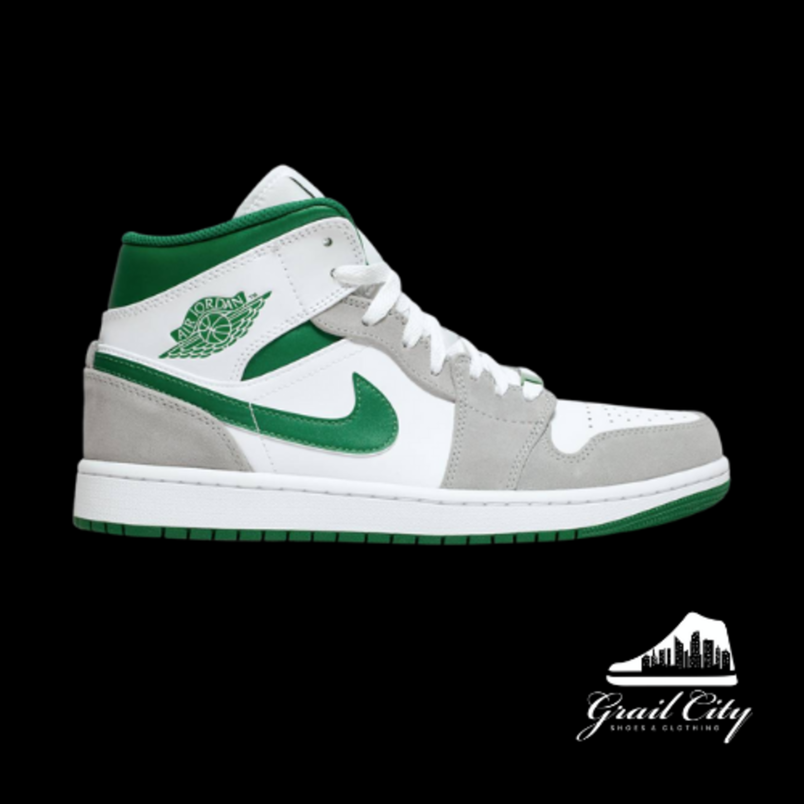 Jordan 1 Mid Grey Green