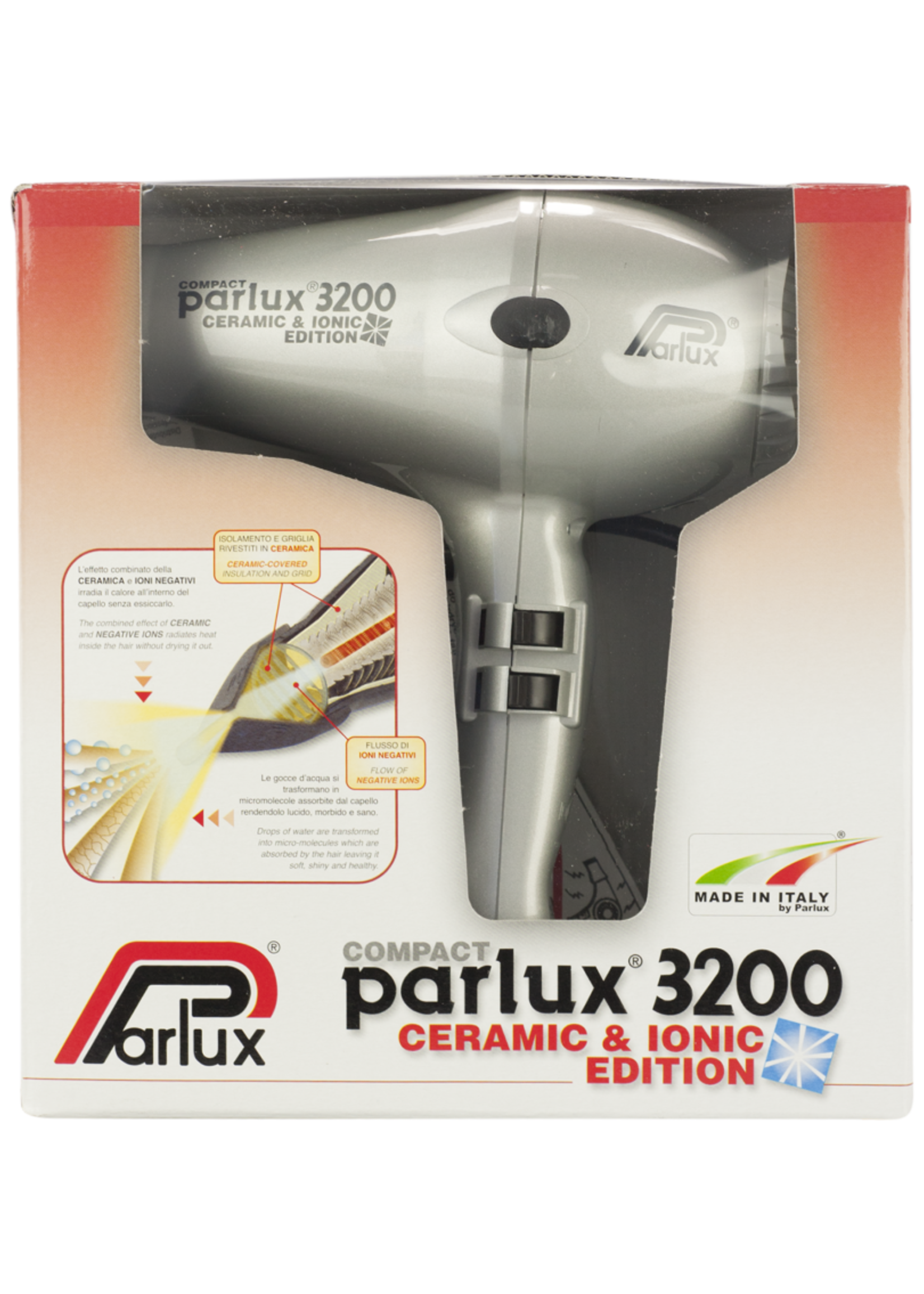 Parlux Parlux 3200 Ceramic & Ionic Hair Dryer 1900W - Silver