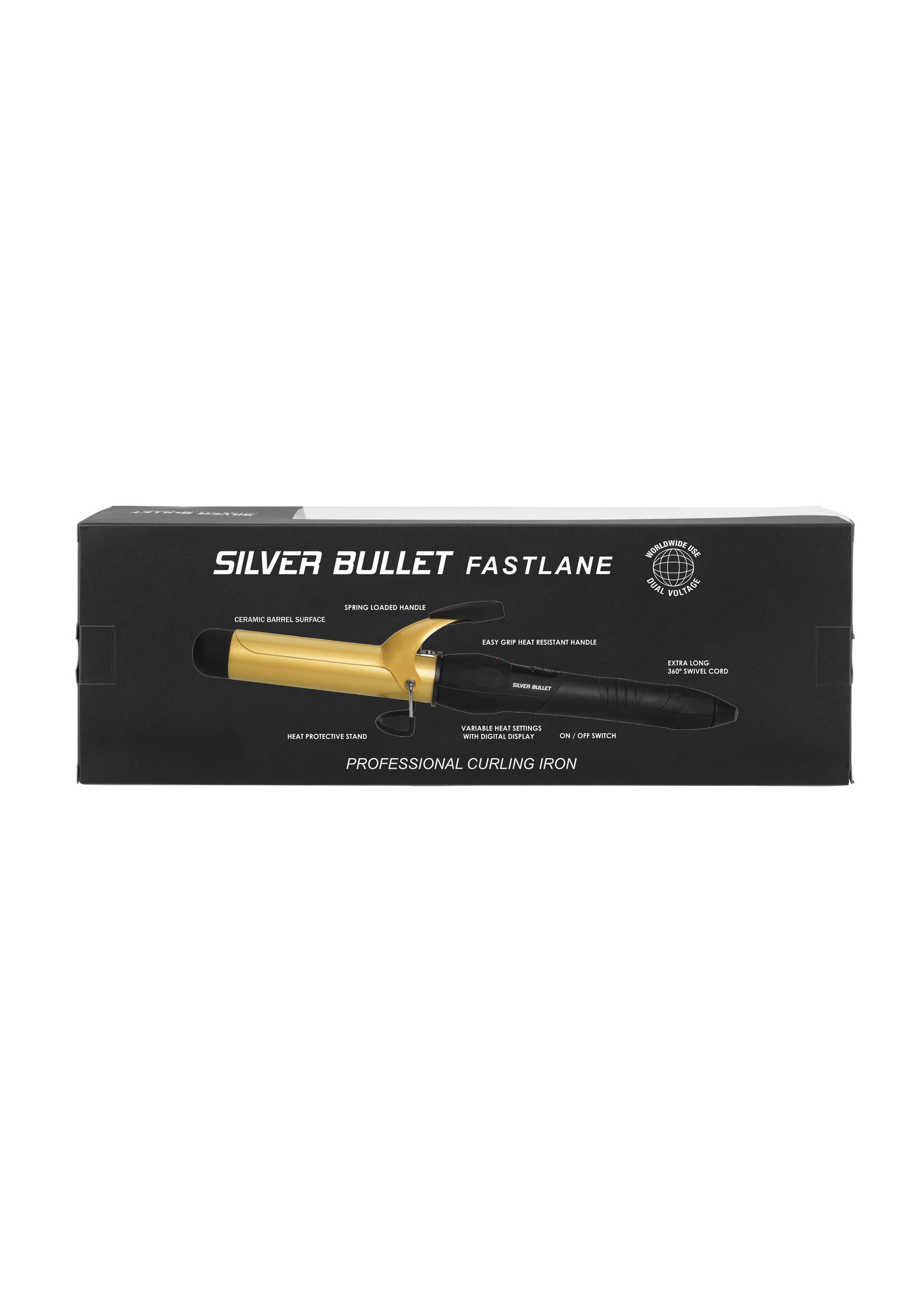 Silver Bullet Silver Bullet Fastlane Ceramic Curling Iron Gold - 32mm