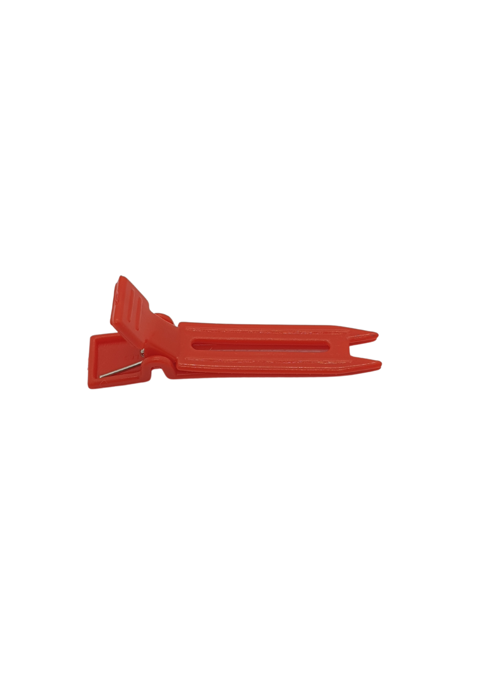 999 Premium Pin Company 999 Curl Clip Double Prong Plastic Red