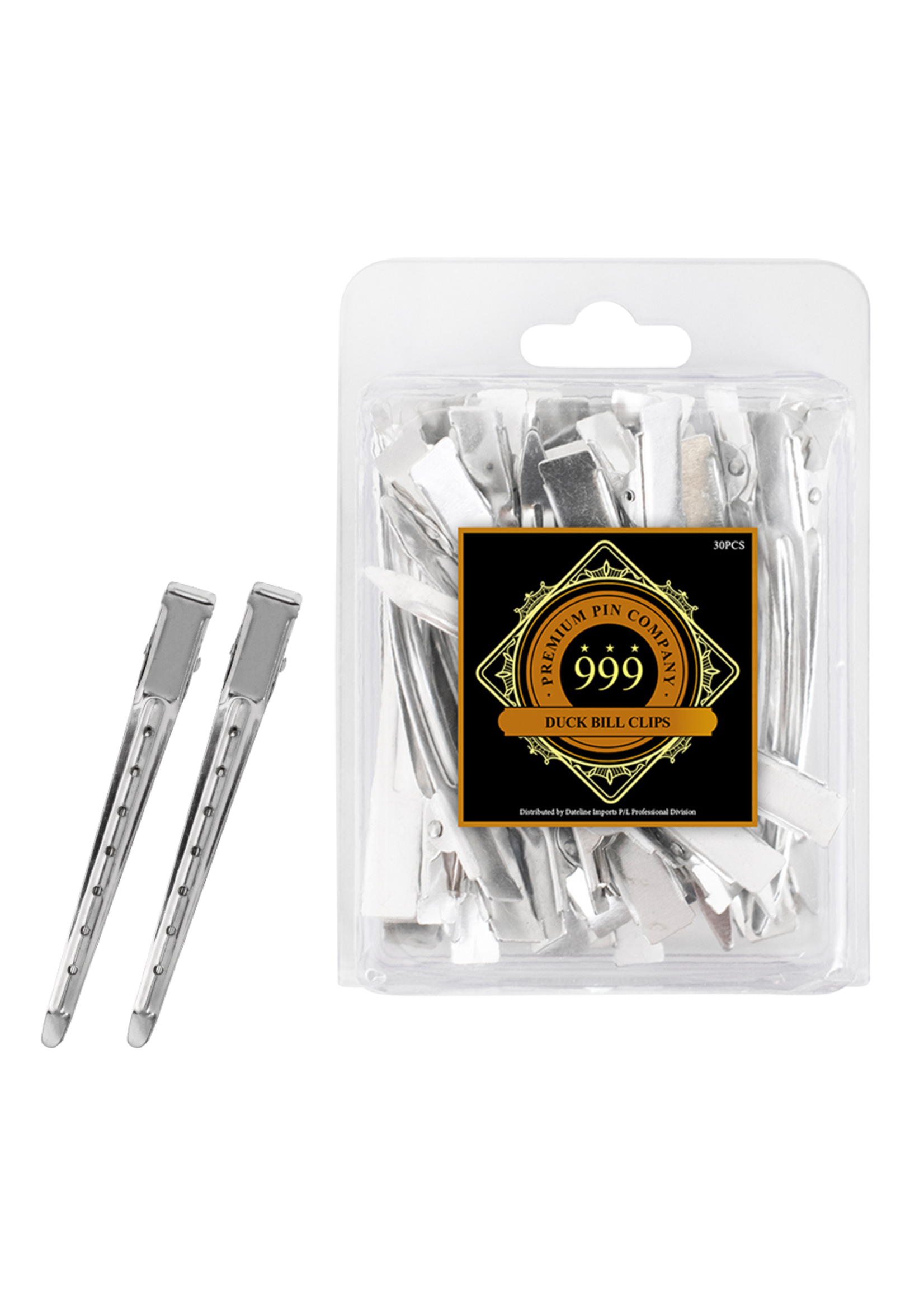 999 Premium Pin Company 999 Duckbill Clips Steel 30pk