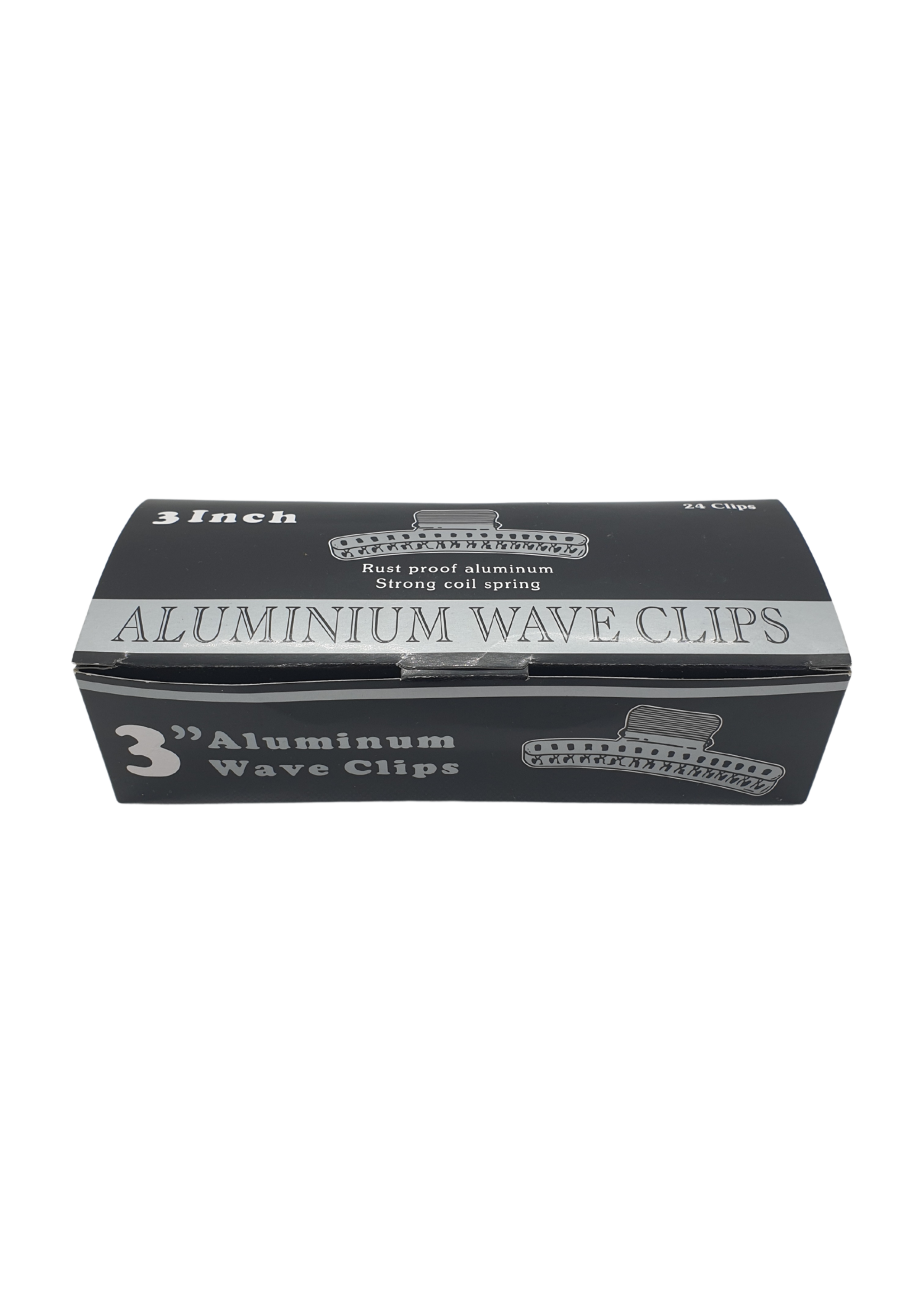 999 Premium Pin Company Dateline Finger Wave Clamps 3" Aluminium 24pk