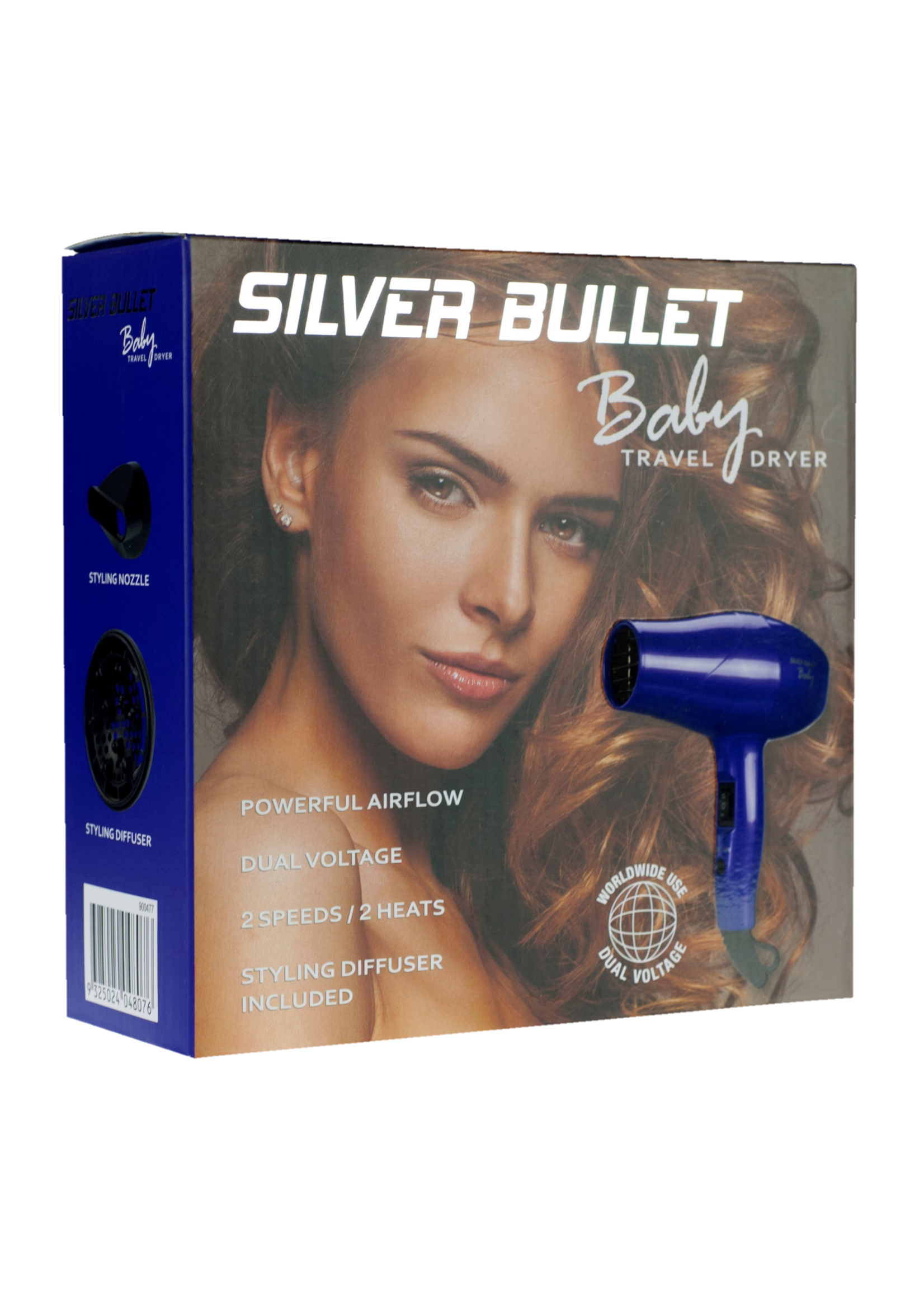 Silver Bullet Silver Bullet Baby Travel Hair Dryer 1200W - Purple
