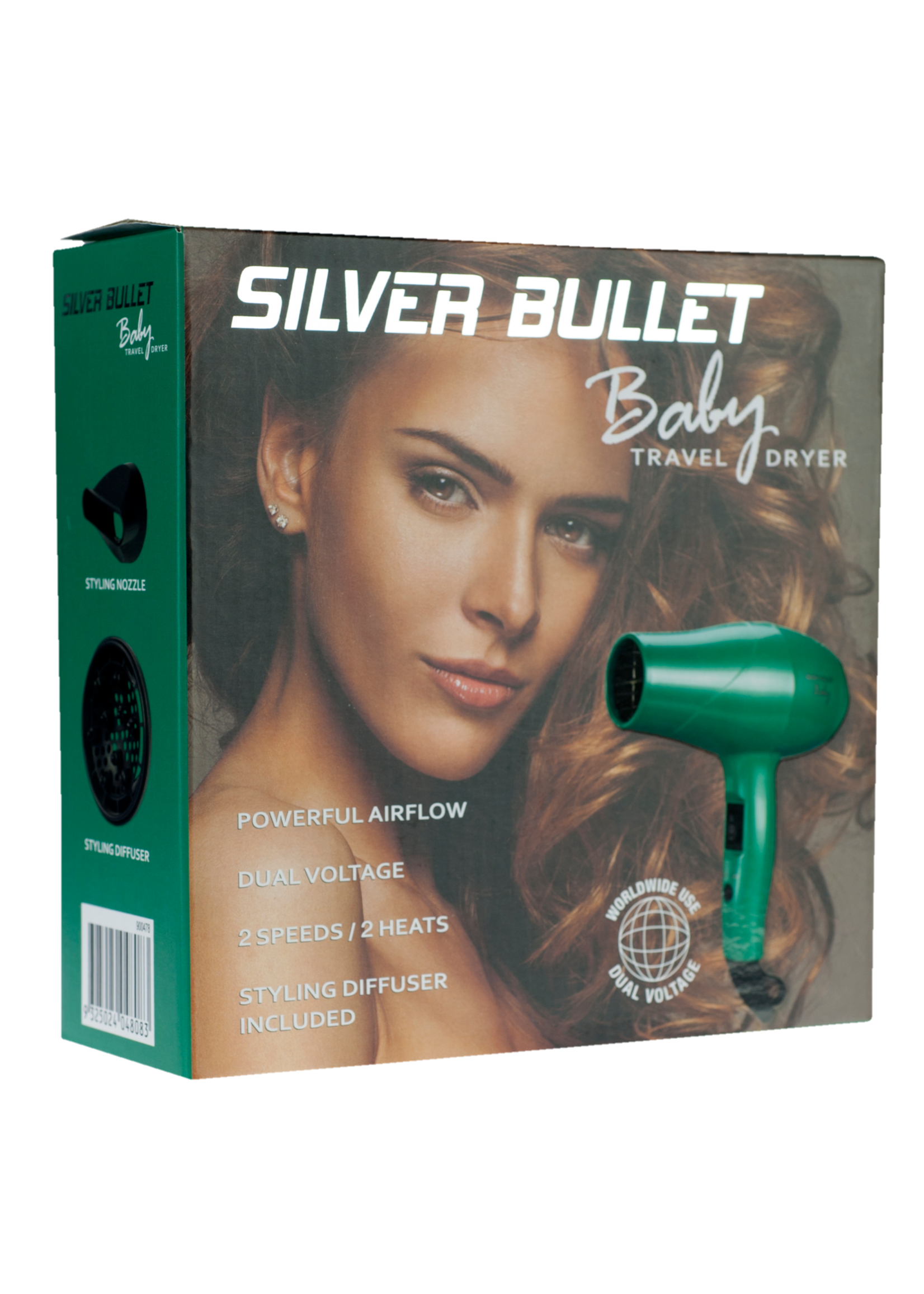 Silver Bullet Silver Bullet Baby Travel Hair Dryer 1200W - Aqua