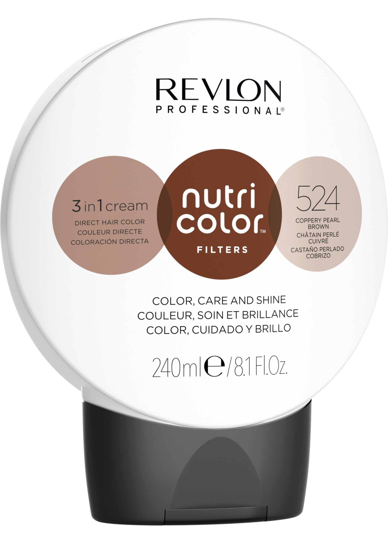 Revlon Professional Revlon Professional Nutri Color Filters 524 Coppery Pearl Brown 240ml
