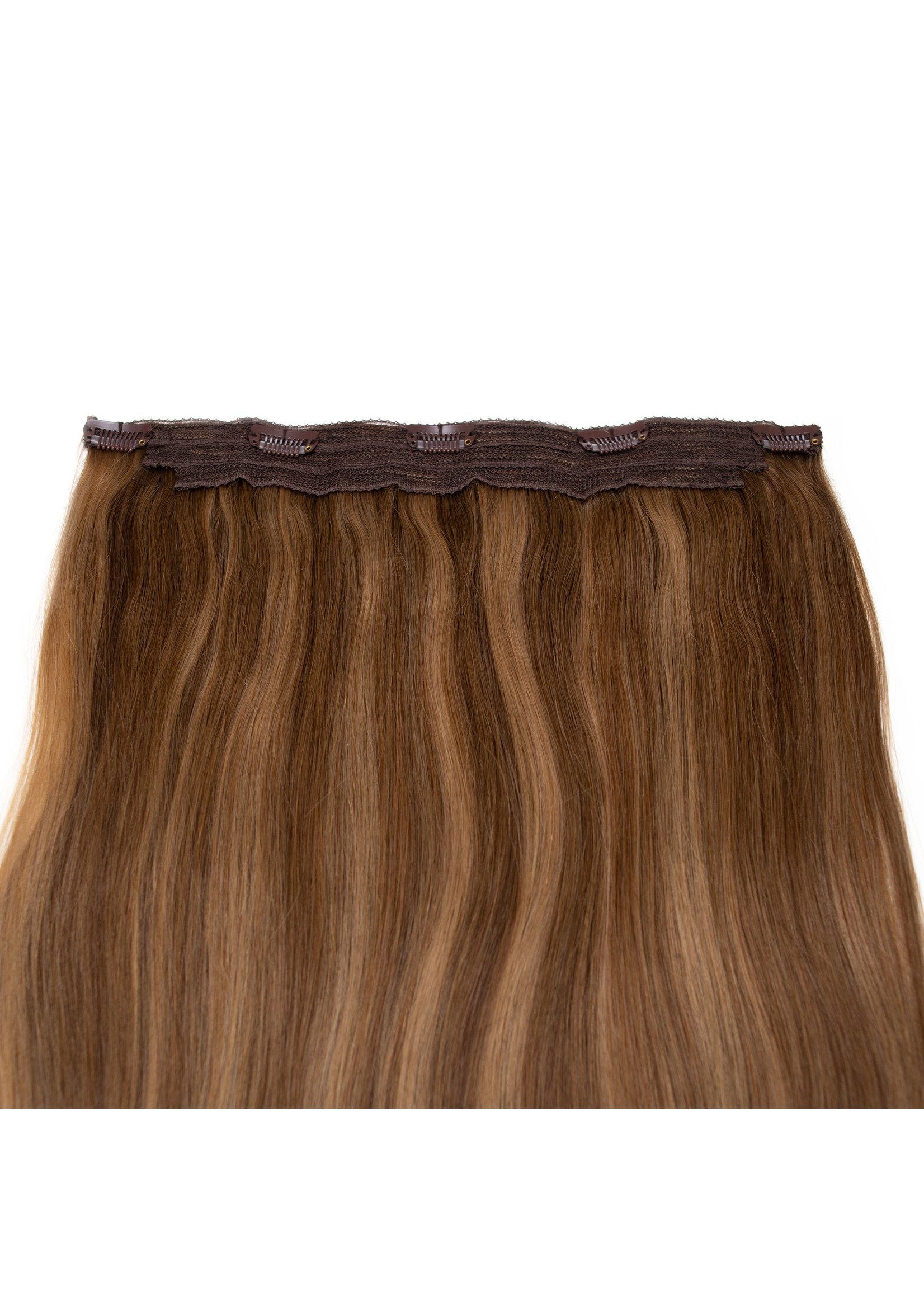 Seamless1 Seamless1 Fibre Clip-in Hair Extensions 22 Inches - Caramel Blend