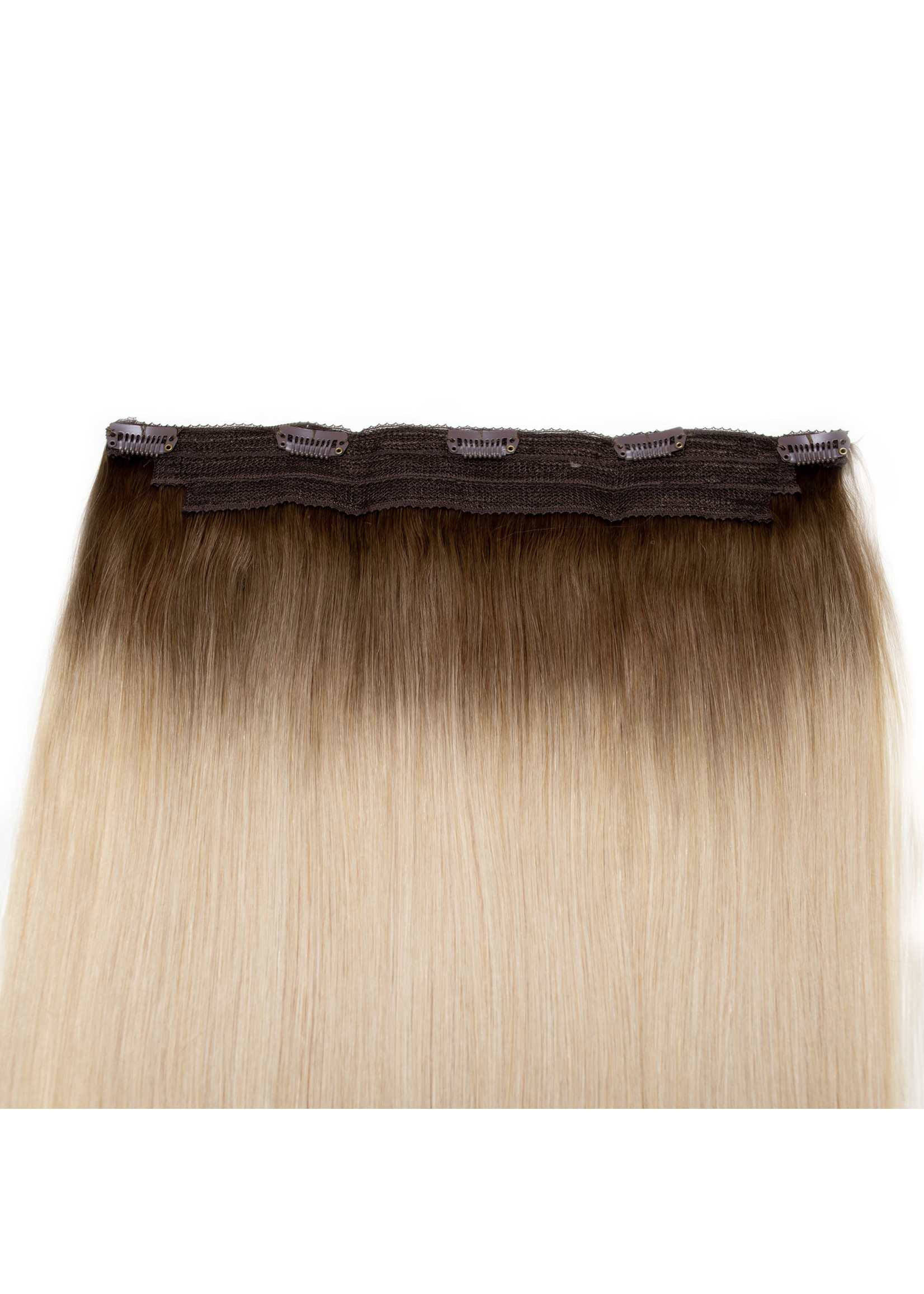 Seamless1 Seamless1 Human Hair Clip-in 1pc Hair Extensions 21.5 Inches - CoffeenCream Balayage