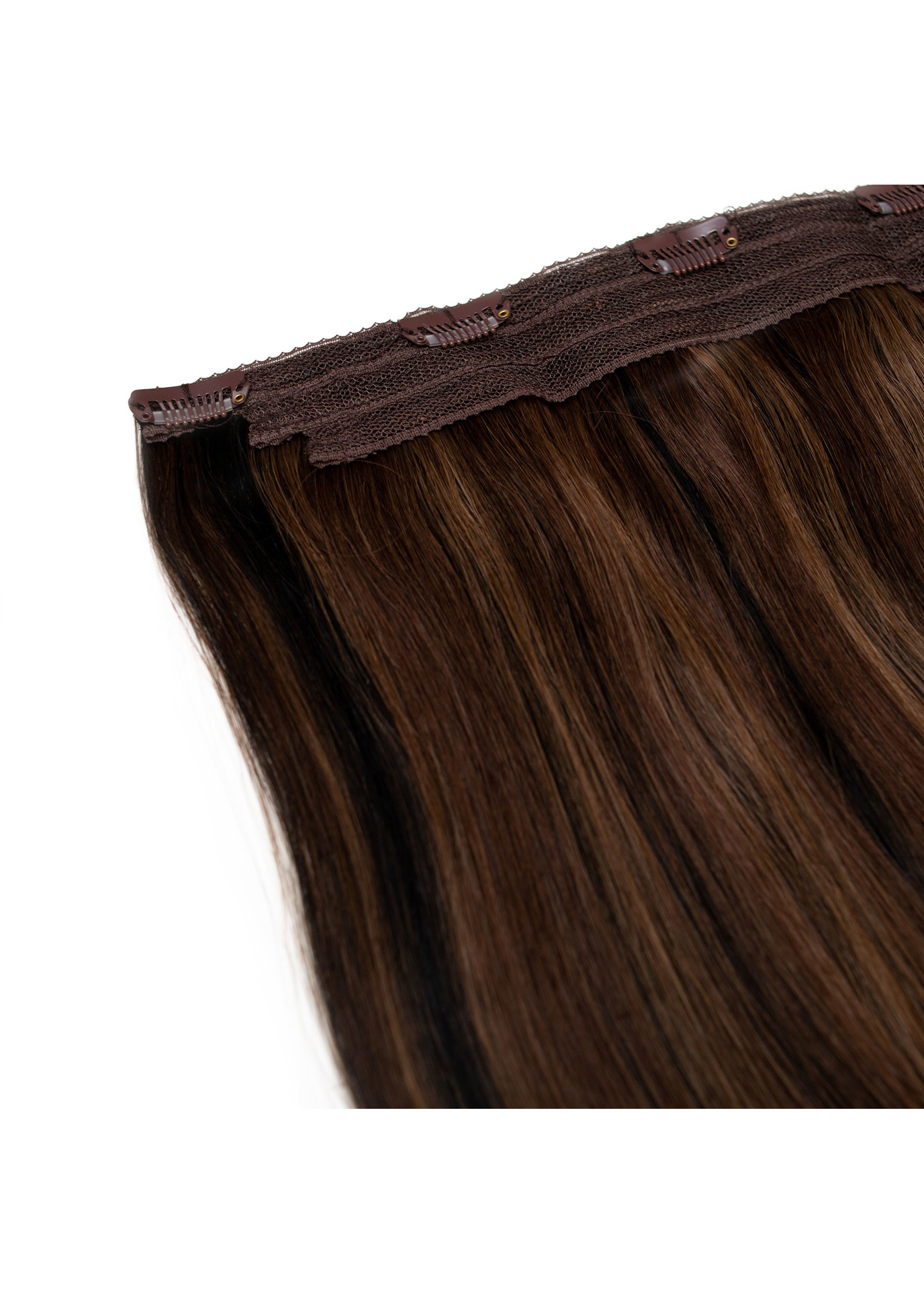 Seamless1 Seamless1 Human Hair Clip-in 1pc Hair Extensions 21.5 Inches - Mocha Blend