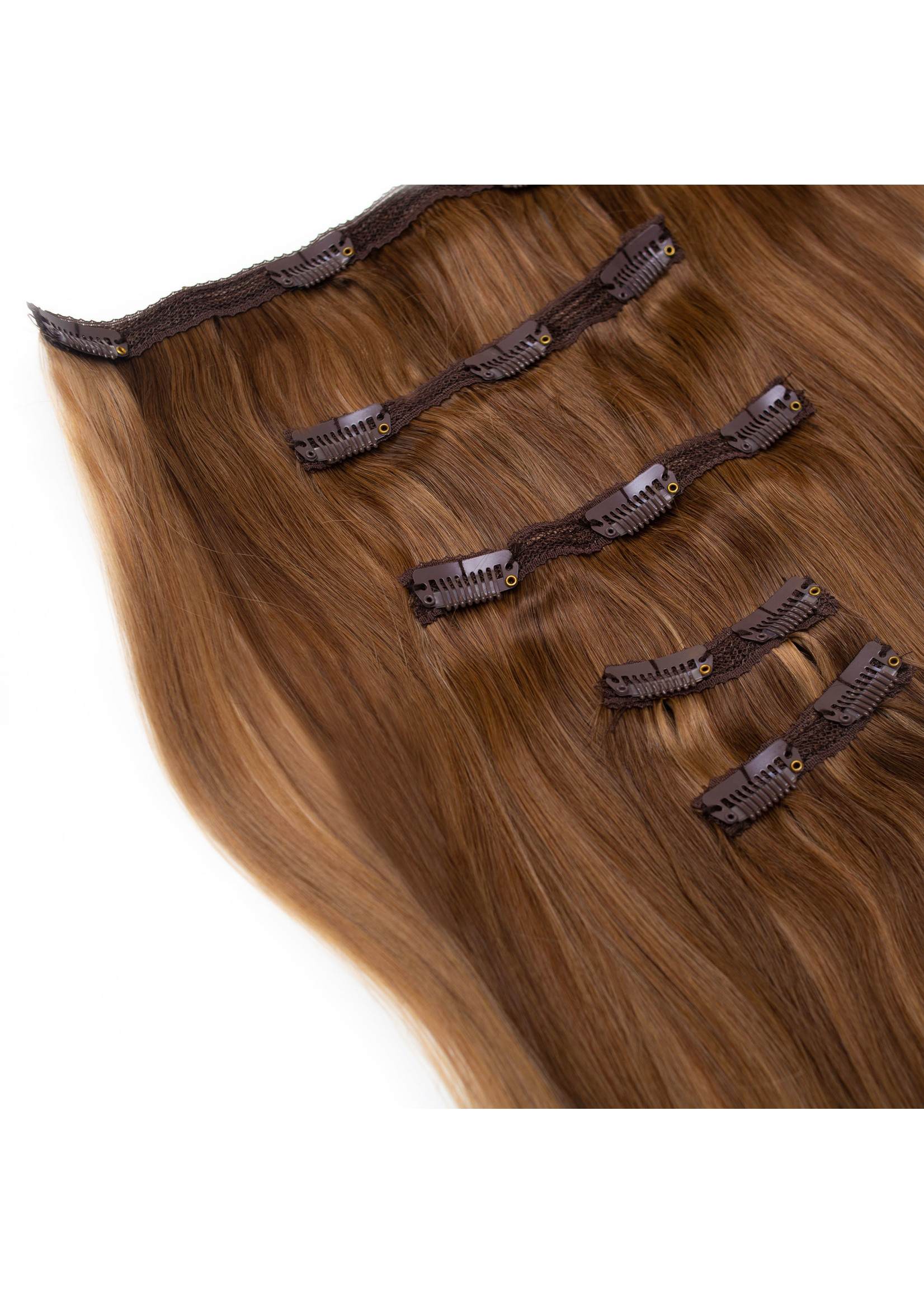 Seamless1 Seamless1 Human Hair Clip-in 5pc Hair Extensions 21.5 Inches - Caramel Blend