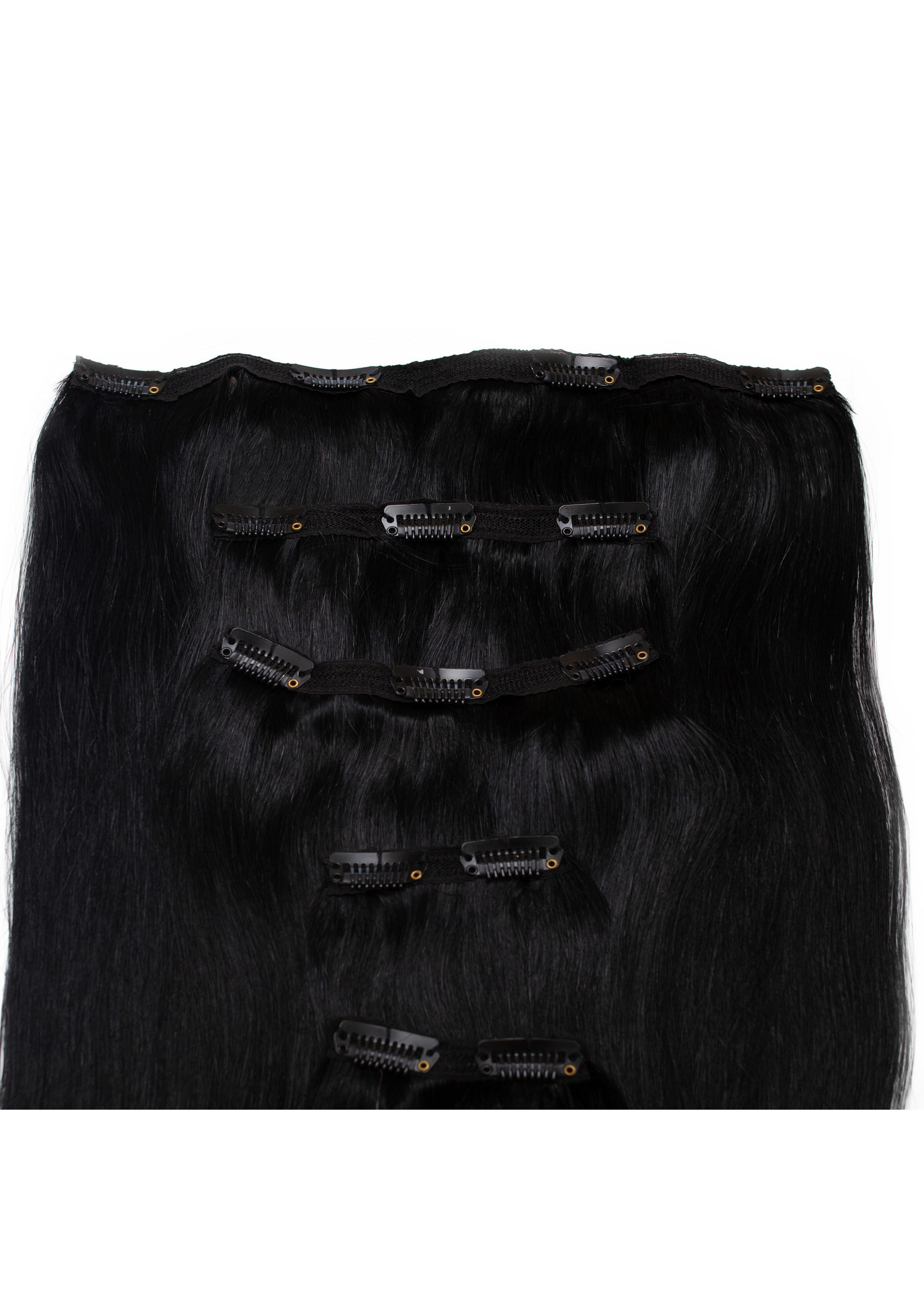 Seamless1 Seamless1 Human Hair Clip-in 5pc Hair Extensions 21.5 Inches - Midnight