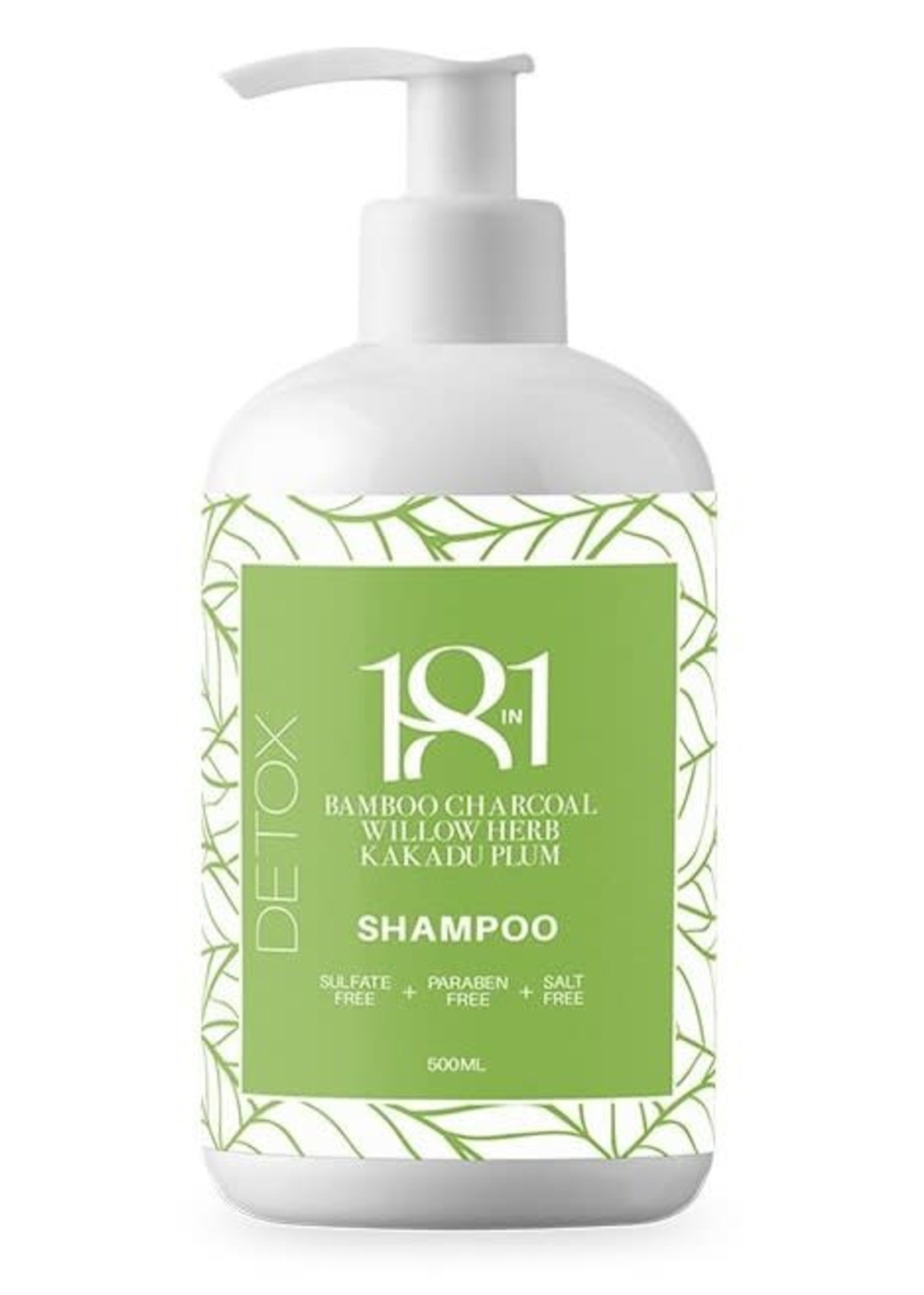 18 in 1 Detox Bamboo Charcoal Shampoo 500ml