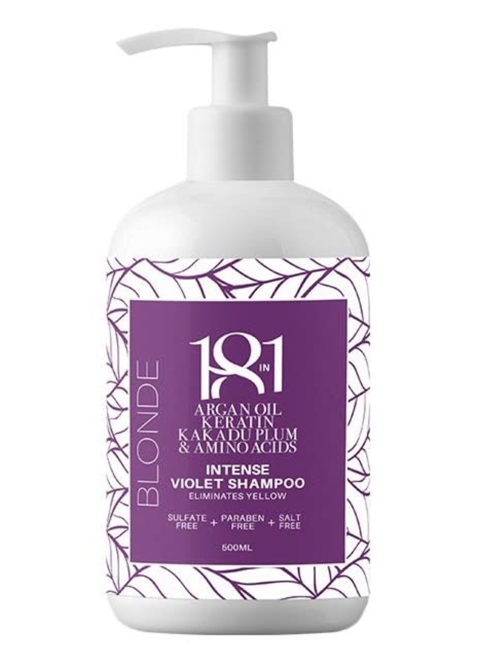 18 in 1 Blonde Intense Violet Shampoo 500ml