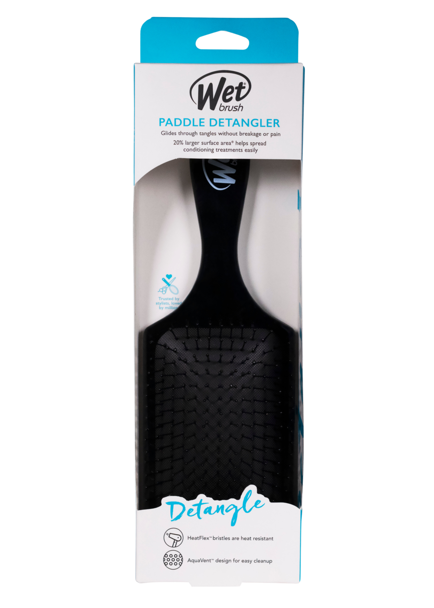 WetBrush WetBrush Paddle Detangler Hair Brush Black