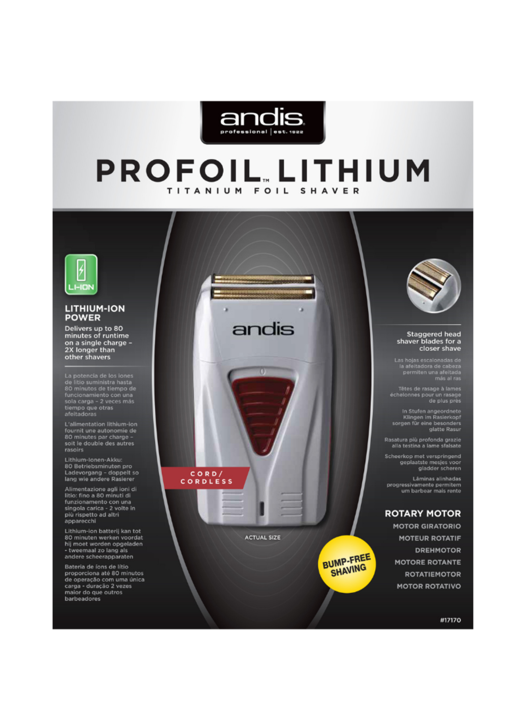 Andis Andis ProFoil Lithium Shaver (TS1)