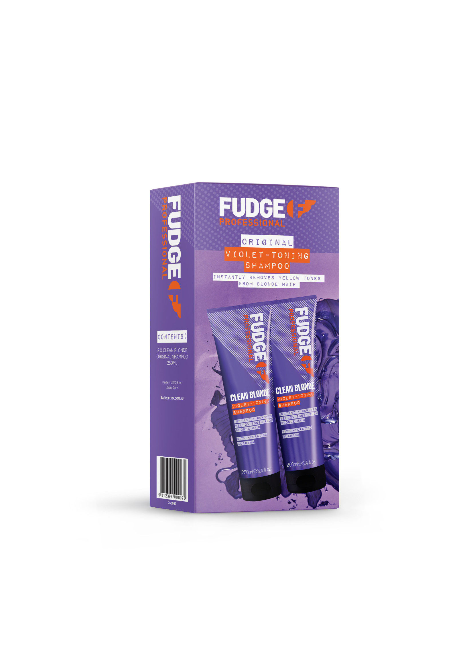 Fudge Fudge Care Xmas 2021 Double Header - Clean Blonde Original Shampoo 250ml