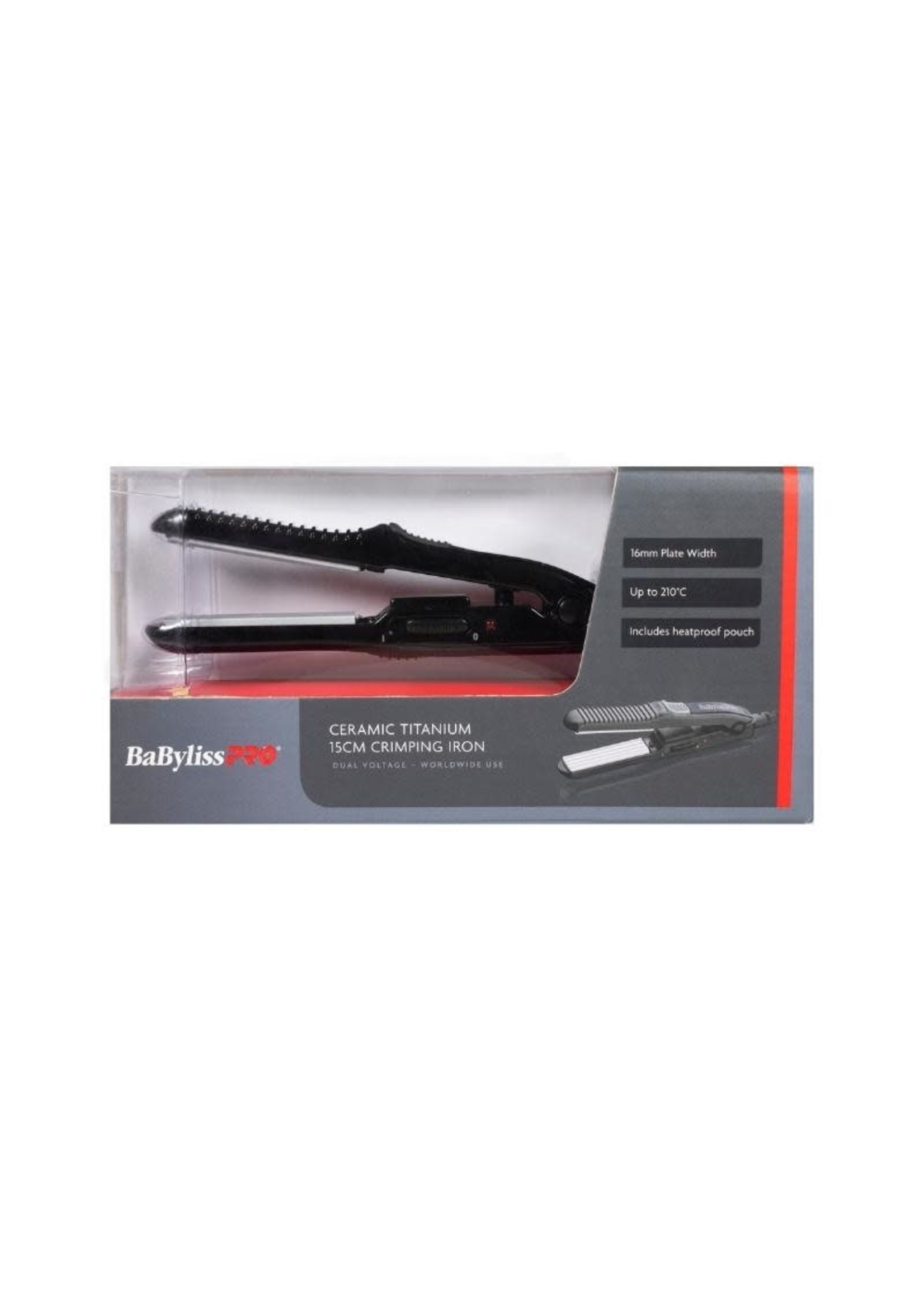 BabylissPRO BabylissPRO Ceramic Titanium 15cm Crimping Iron