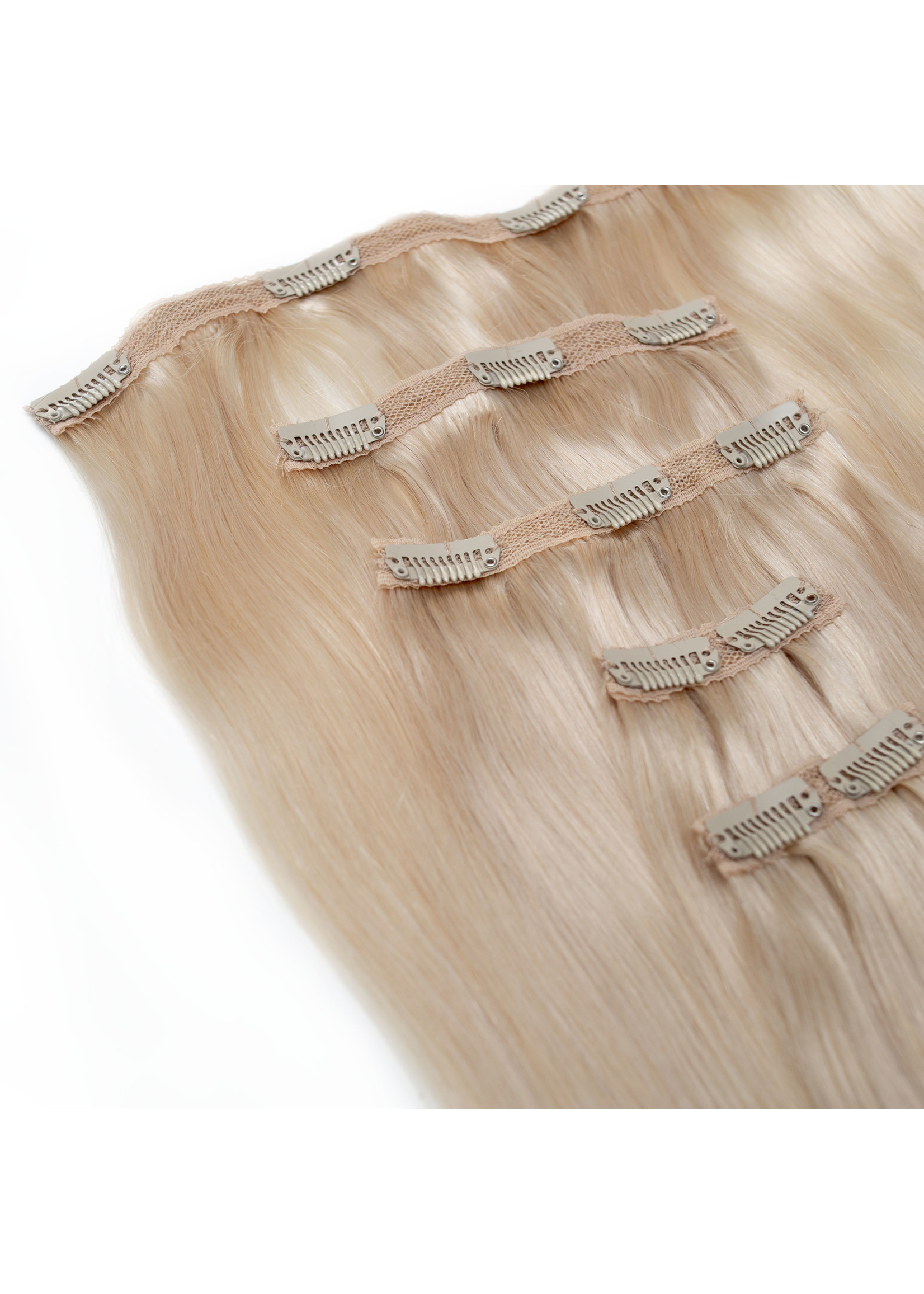 Seamless1 Seamless1 Human Hair Clip-in 5pc Hair Extensions 21.5 Inches - Milkshake