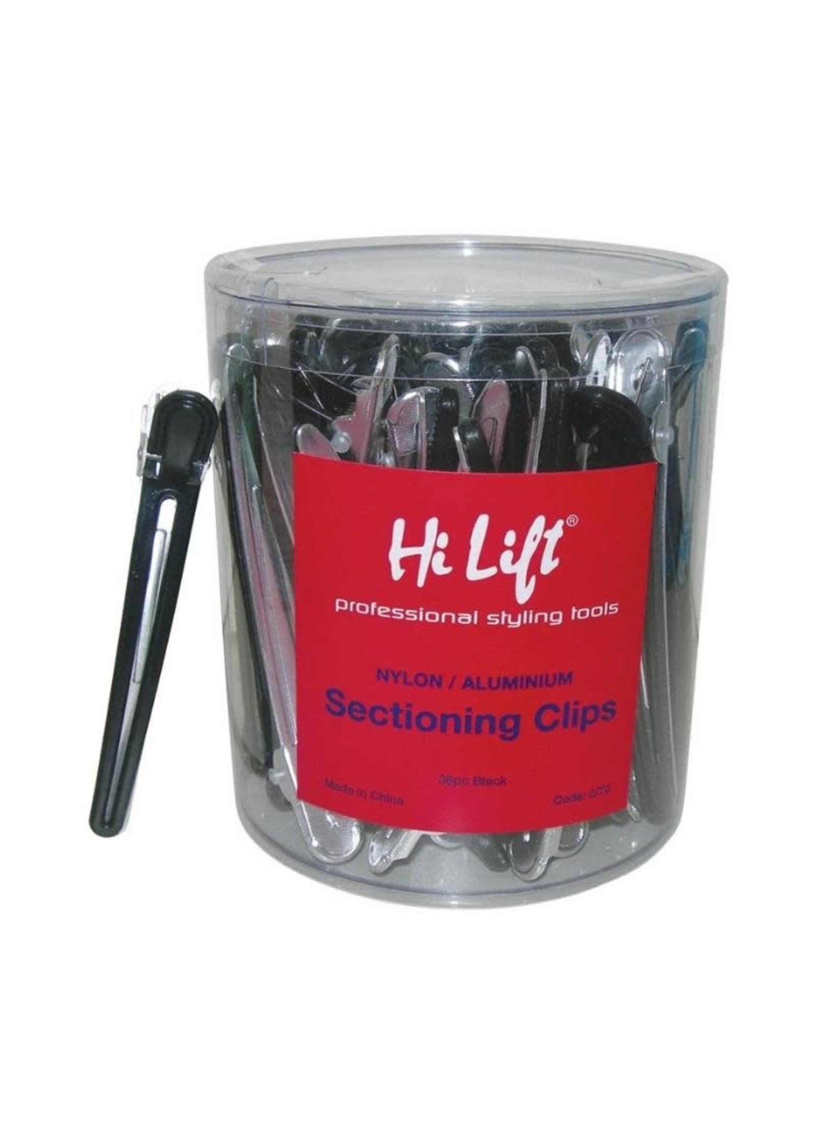 Hi Lift Hi Lift Nylon Aluminium Sectioning Clips Black 36pc Tub