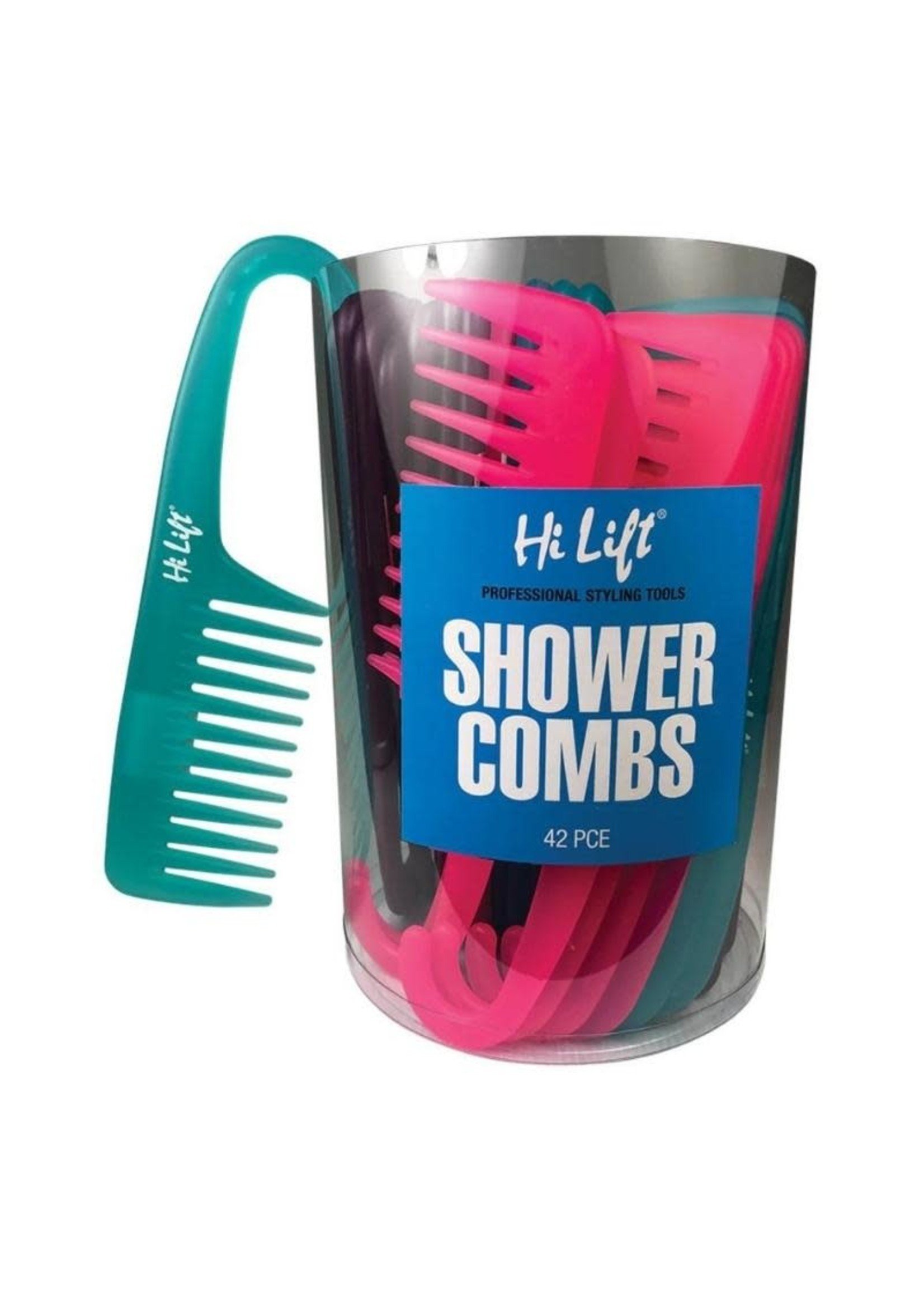 Hi Lift Hi Lift Shower Combs Assorted Colours 42pc Tub