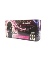 Lilith Salon Latex Gloves - Black - Medium - Box 100pcs