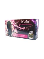 Lilith Salon Latex Gloves - Black - Small - Box 100pcs