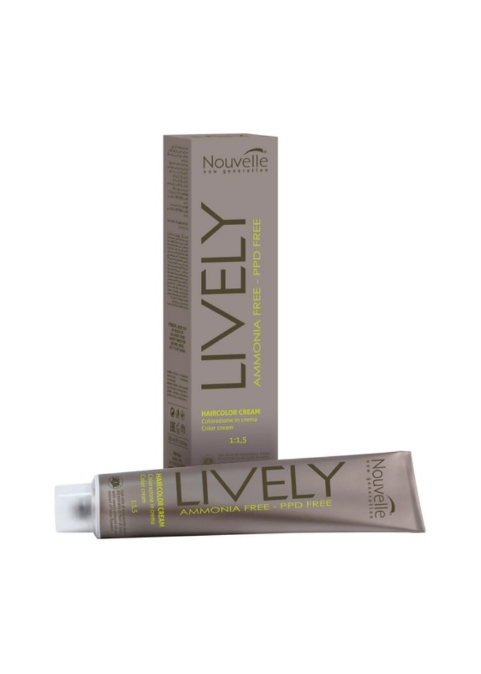 Nouvelle Nouvelle Lively Ammonia-Free Hair Colour 7.53 Mahogany Golden Blonde 100ml