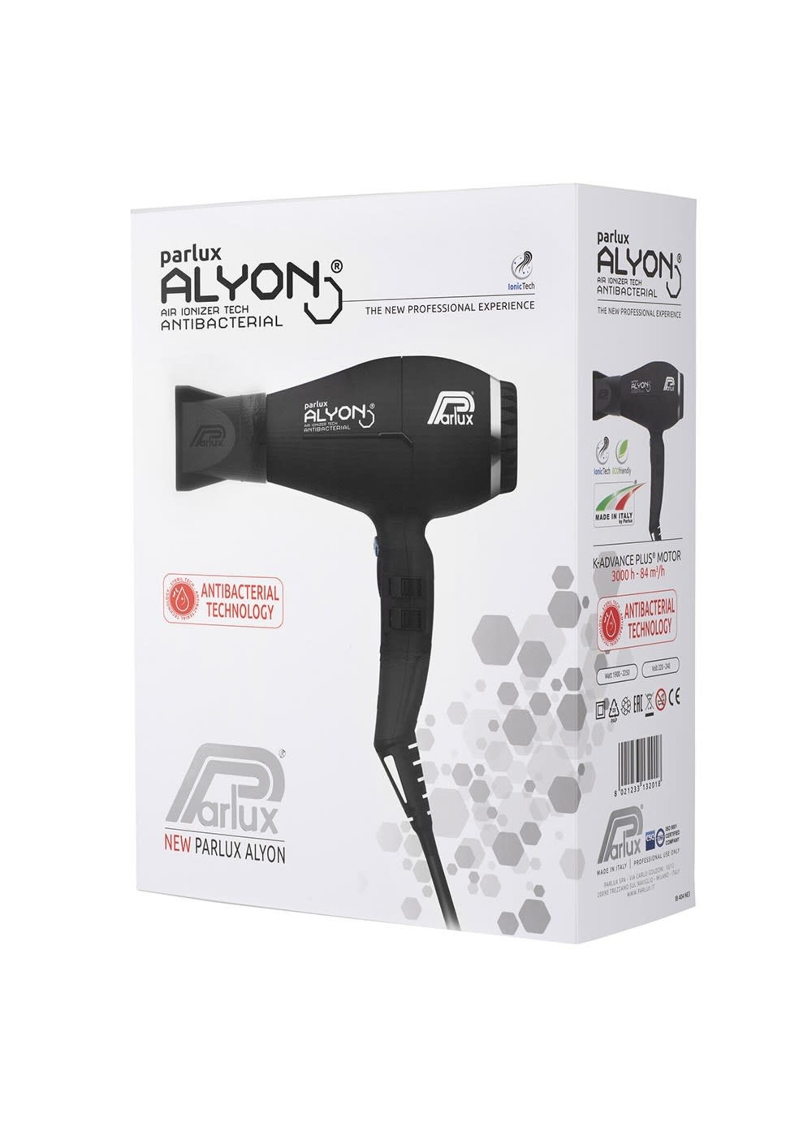 Parlux Parlux Alyon Air Ionizer 2250W Tech Hair Dryer - Matt Black