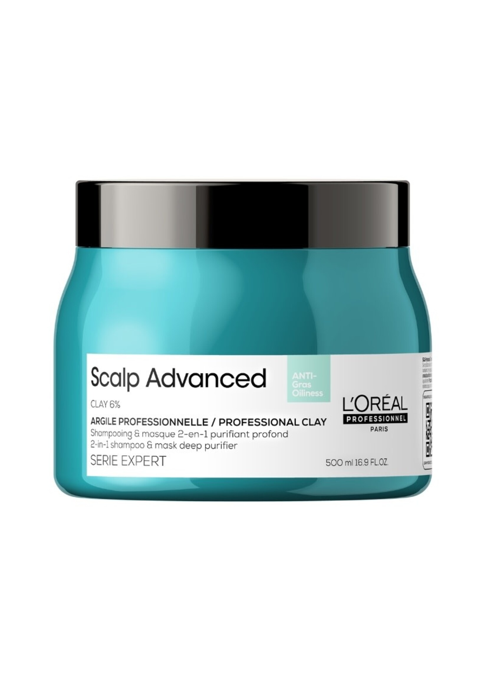 Loreal Professional Loreal Serie Expert Scalp Advanced Anti-Oiliness 2-in-1 Shampoo and Mask 500ml