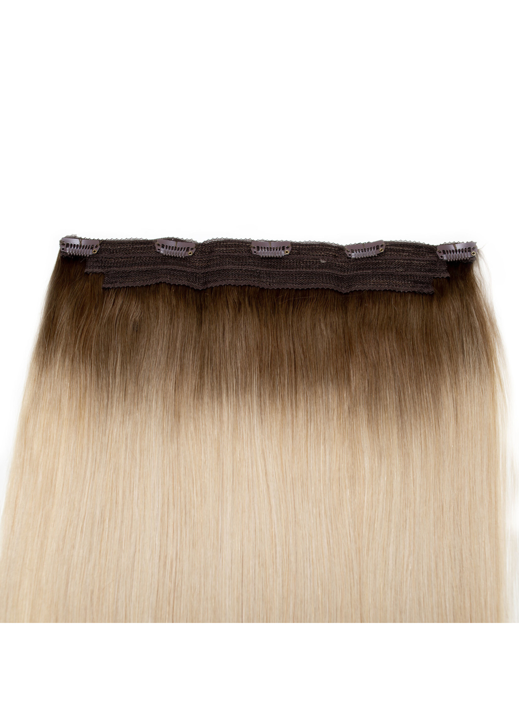 Seamless1 Seamless1 Fibre Clip-in Hair Extensions 22 Inches - CoffeenCream Balayage