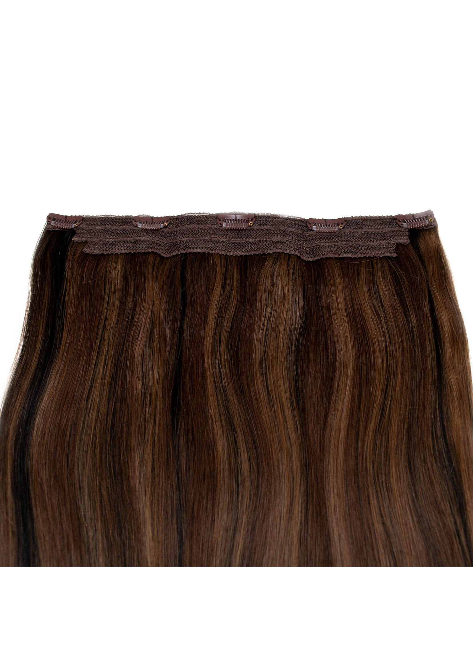 Seamless1 Seamless1 Human Hair Clip-in 1pc Hair Extensions 21.5 Inches - Mocha Blend
