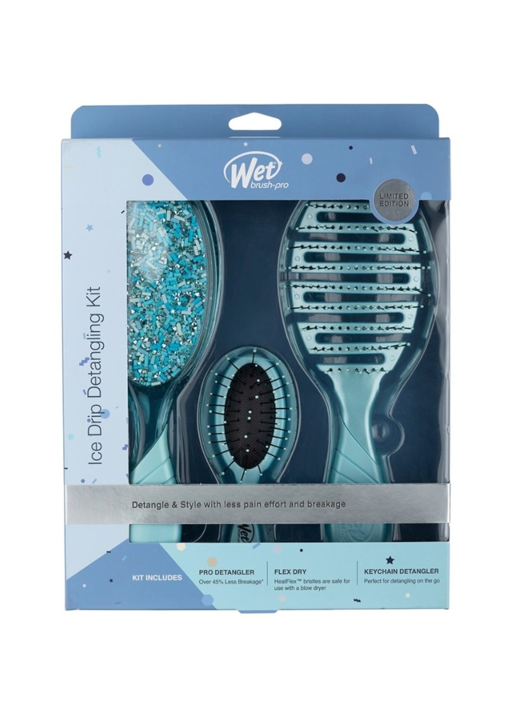 WetBrush WetBrush Ice Drip Detangling Kit