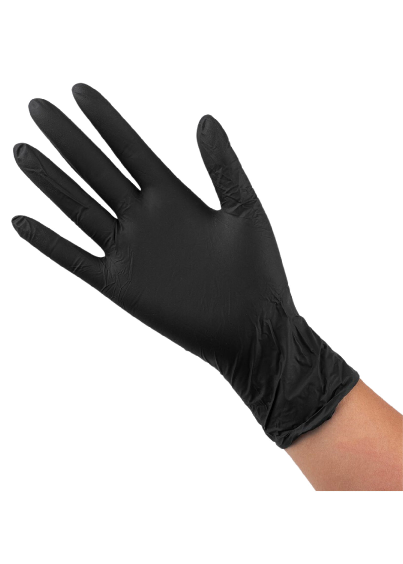 Salon Smart Salon Smart Nitrile Gloves - Black - Large - Box 100pcs